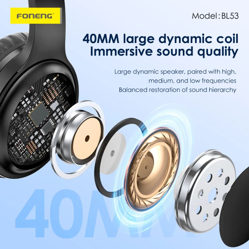 BL53 Foldable Bluetooth Headset