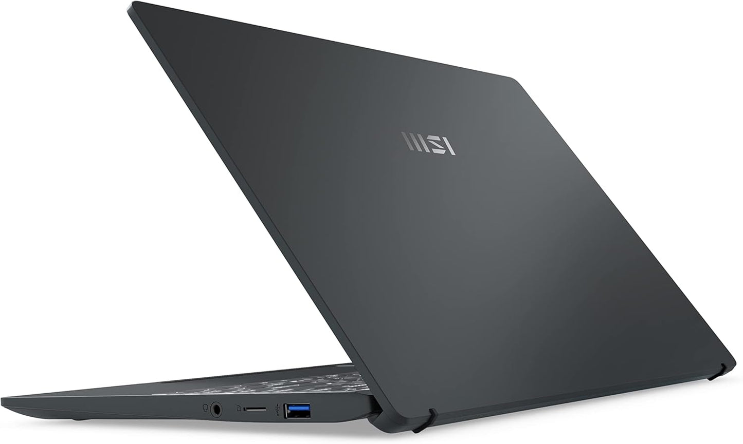 MSI Prestige 14 A12UC, 14" Notebook, Full HD Intel i7-1240P, Nvidia RTX3050, 16GB LPDDR4, 256GB PCIe Gen 4x4 SSD, WiFi 6E, Windows 11 - Carbon Gray