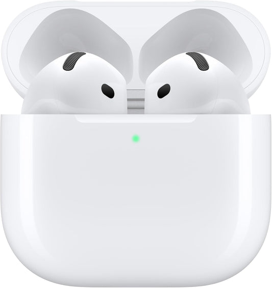 AirPods 4 Wireless Earbuds, Bluetooth Headphones, with Active Noise Cancellation, Adaptive Audio, Transparency Mode, Personalized Spatial Audio, USB-C Charging Case, Wireless Charging, Copy A