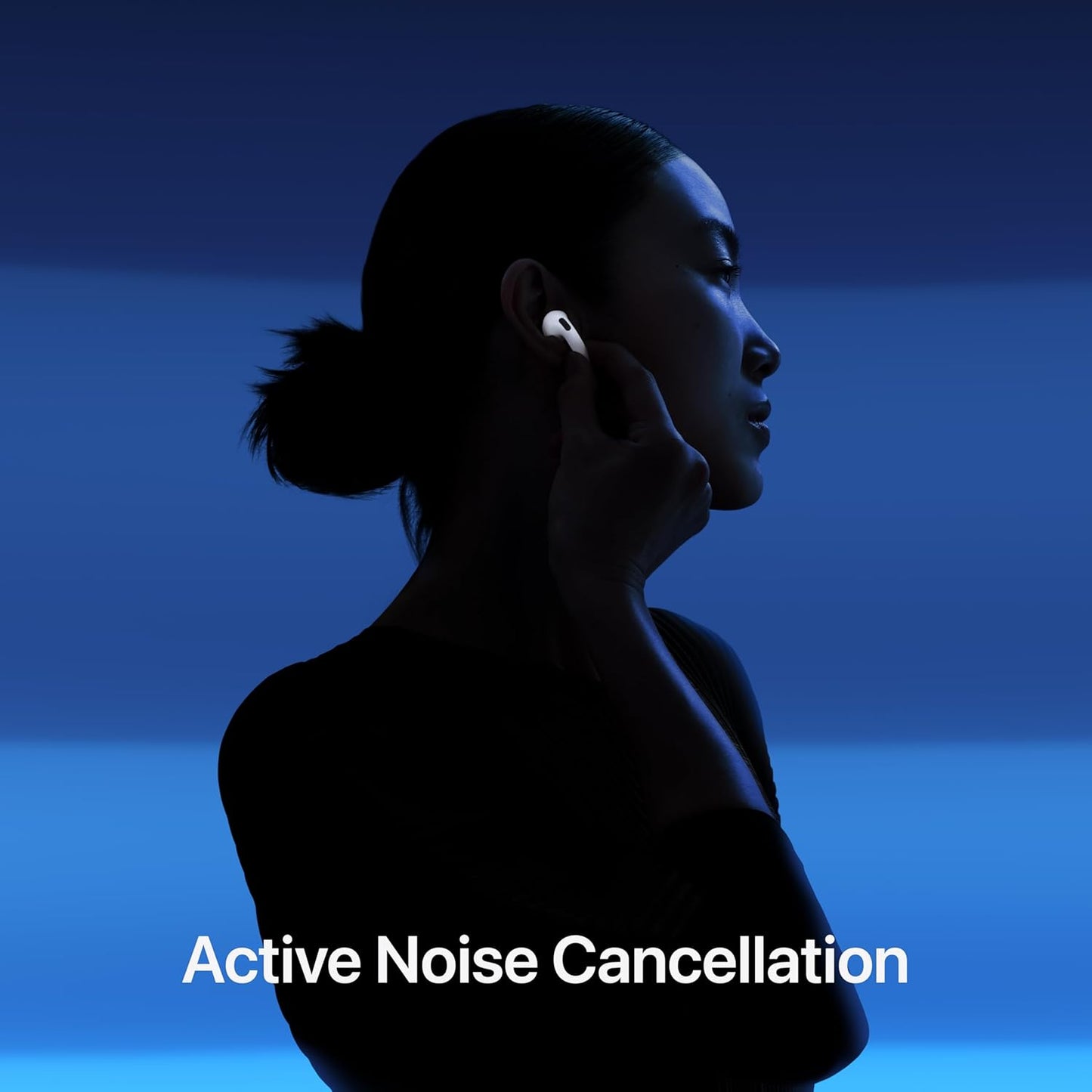 AirPods 4 Wireless Earbuds, Bluetooth Headphones, with Active Noise Cancellation, Adaptive Audio, Transparency Mode, Personalized Spatial Audio, USB-C Charging Case, Wireless Charging, Copy A