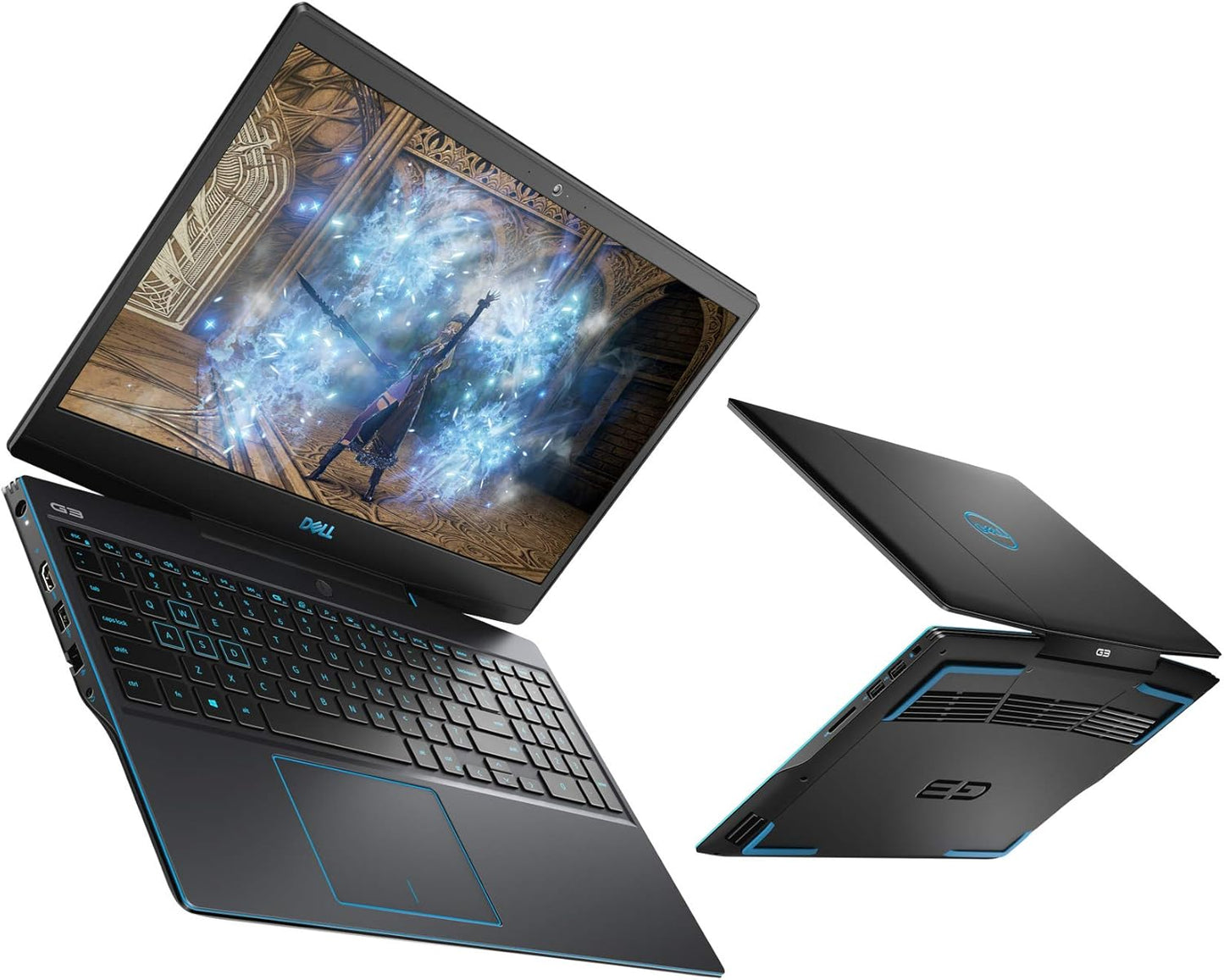 Dell G3 15 3590 Laptop: 9th Generation Core i5-9300H, 512GB SSD, NVidia GTX 1660 Ti 6GB, 15.6" Full HD Display, 16GB RAM, Backlit Keyboard