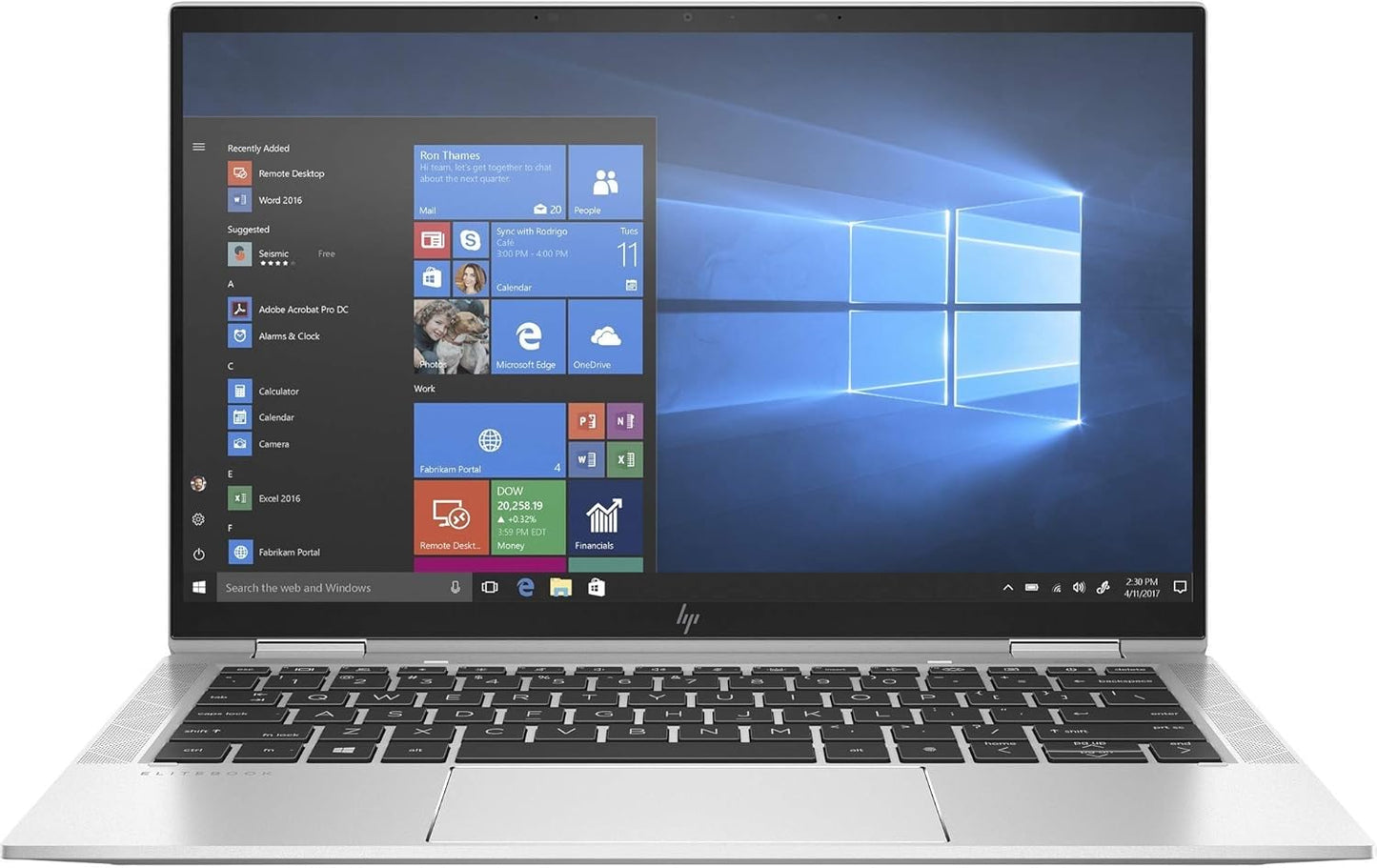 HP EliteBook x360 1040 G7 14" Touchscreen 2 in 1 Notebook - Intel Core i7 (10th Gen) i7-10310U Quad-core (4 Core) 1.70 GHz - 16 GB RAM - 512 GB SSD - Intel UHD Graphics Premium - in-Plane Switchin
