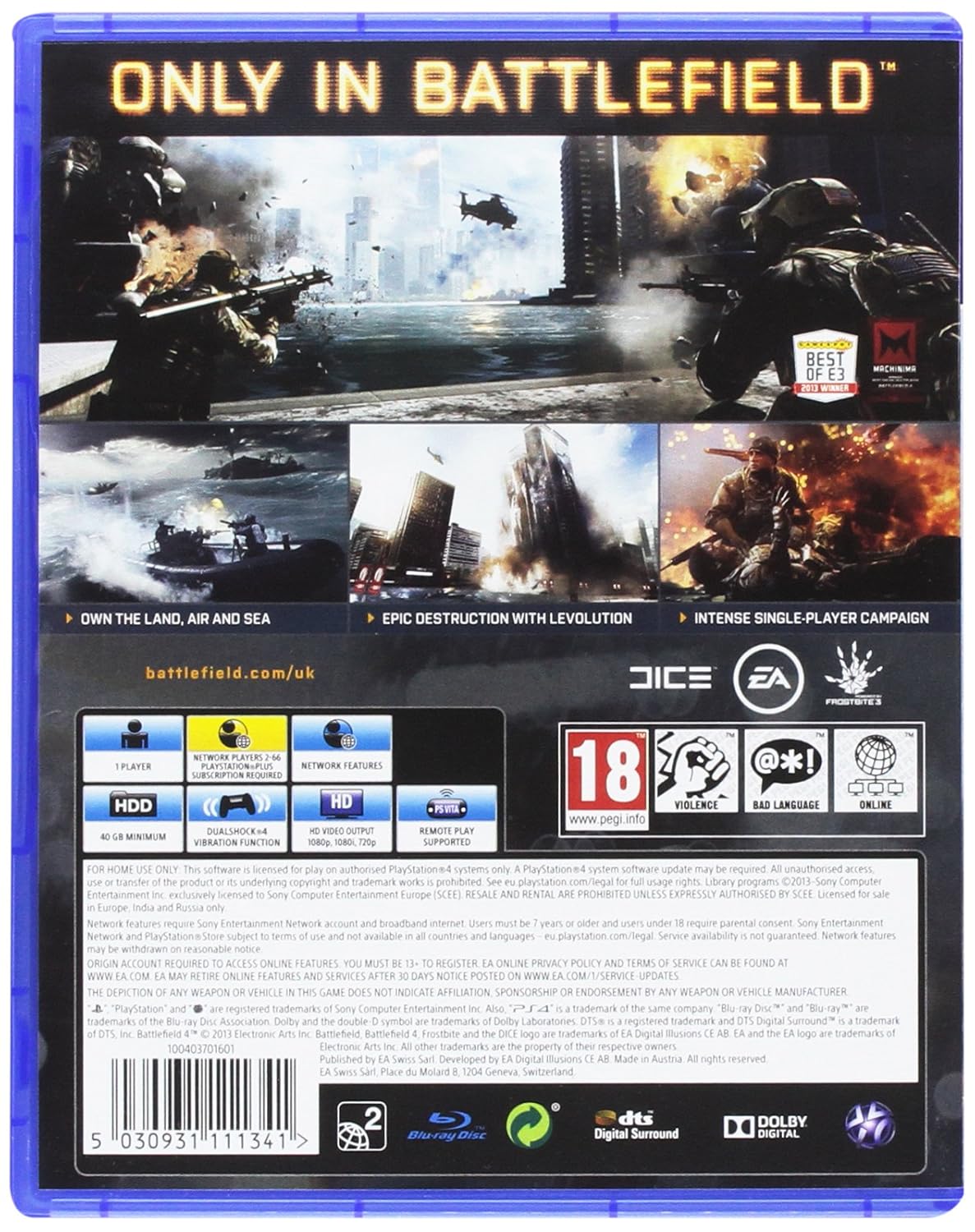PS4	Battlefield 4	Used