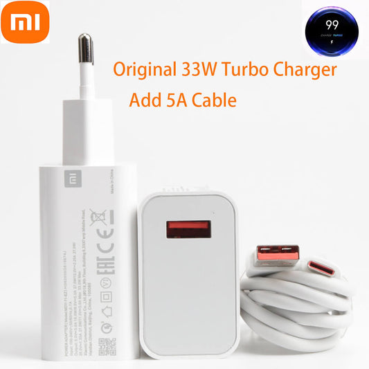 Xiaomi Mi Fast Charger Travel Adapter With Type-C Cable Semi Original