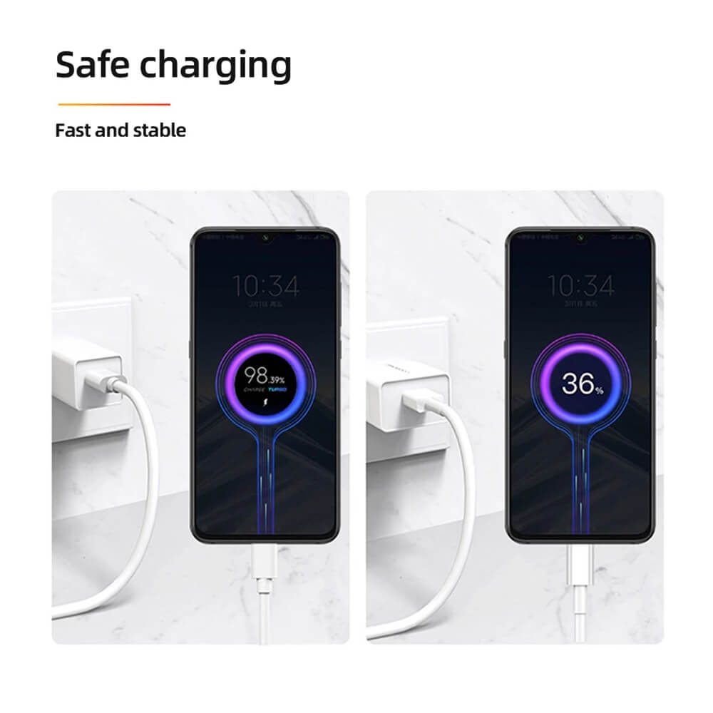 Xiaomi Mi Fast Charger Travel Adapter With Type-C Cable Semi Original